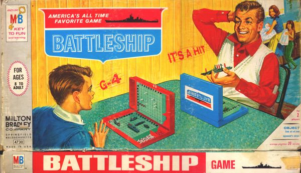 Cover of the Battleship game (1950s).