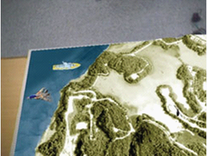 A digital still from the Digital Sand Table, National University of Singapore (Cheok, n.d.).