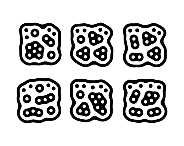 Examples of Reactivision fiducials found underneath a ship phicon.